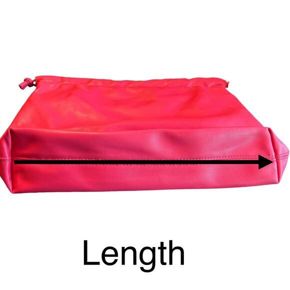 Jules Kae Large Brea Shoulder Bag Vegan Leather Hot Pink NWT and Dustbag - Picture 7 of 8